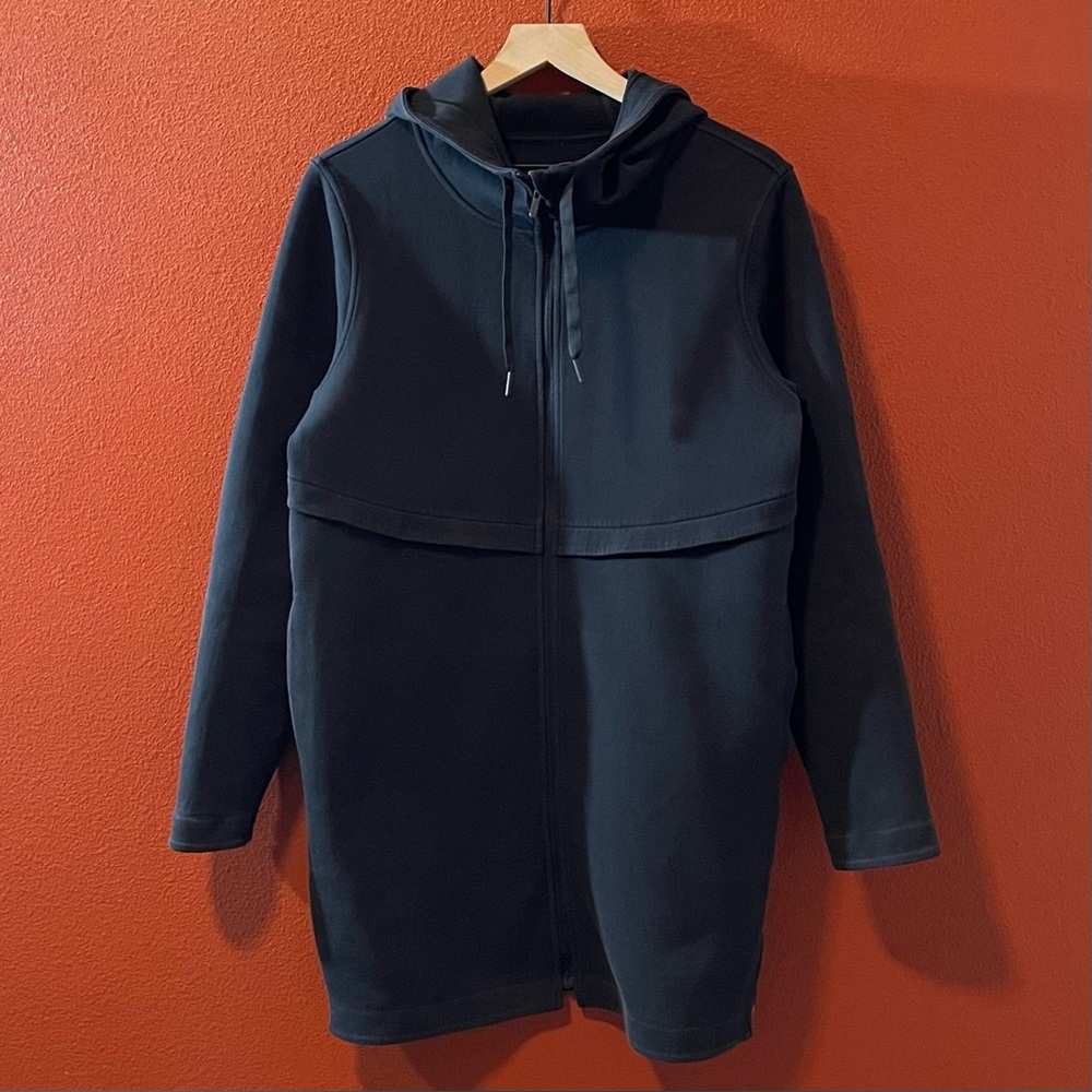 Lululemon Athletica Women’s Long Horizon Black Full Zip Casual Sweatshirt Jacket